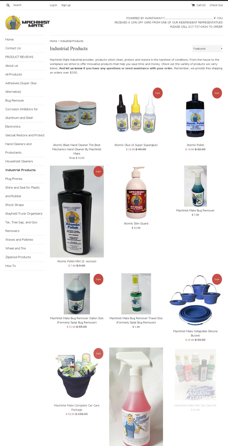 atomicblasthandcleaner.com shopify website screenshot