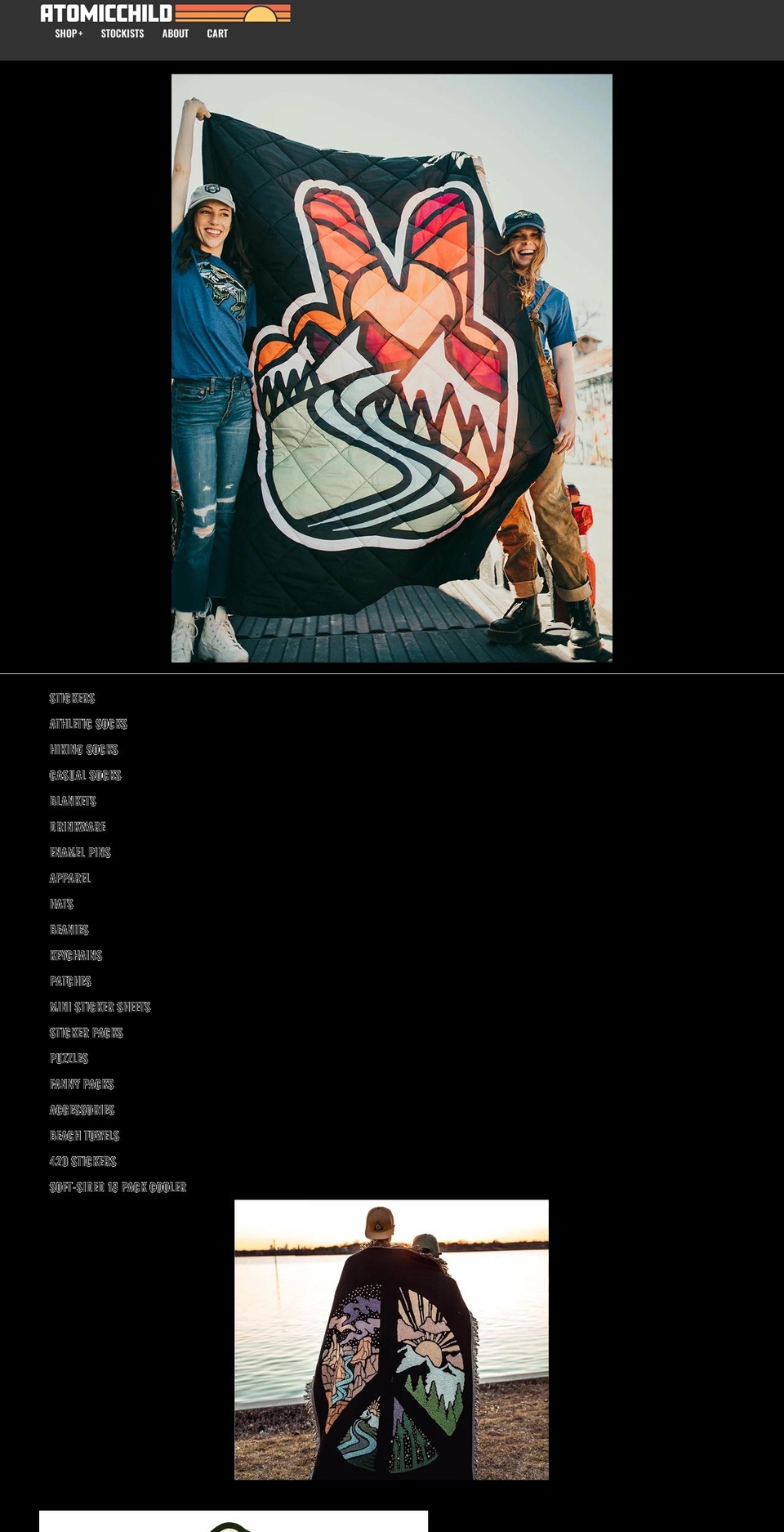 atomicchild.com shopify website screenshot