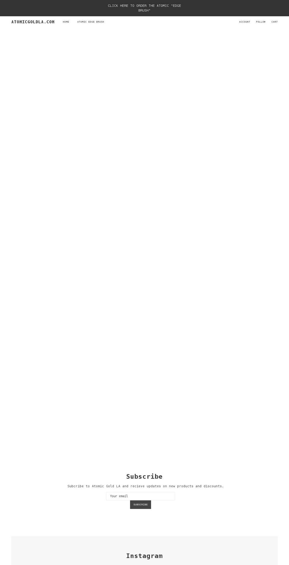 atomicgoldla.com shopify website screenshot