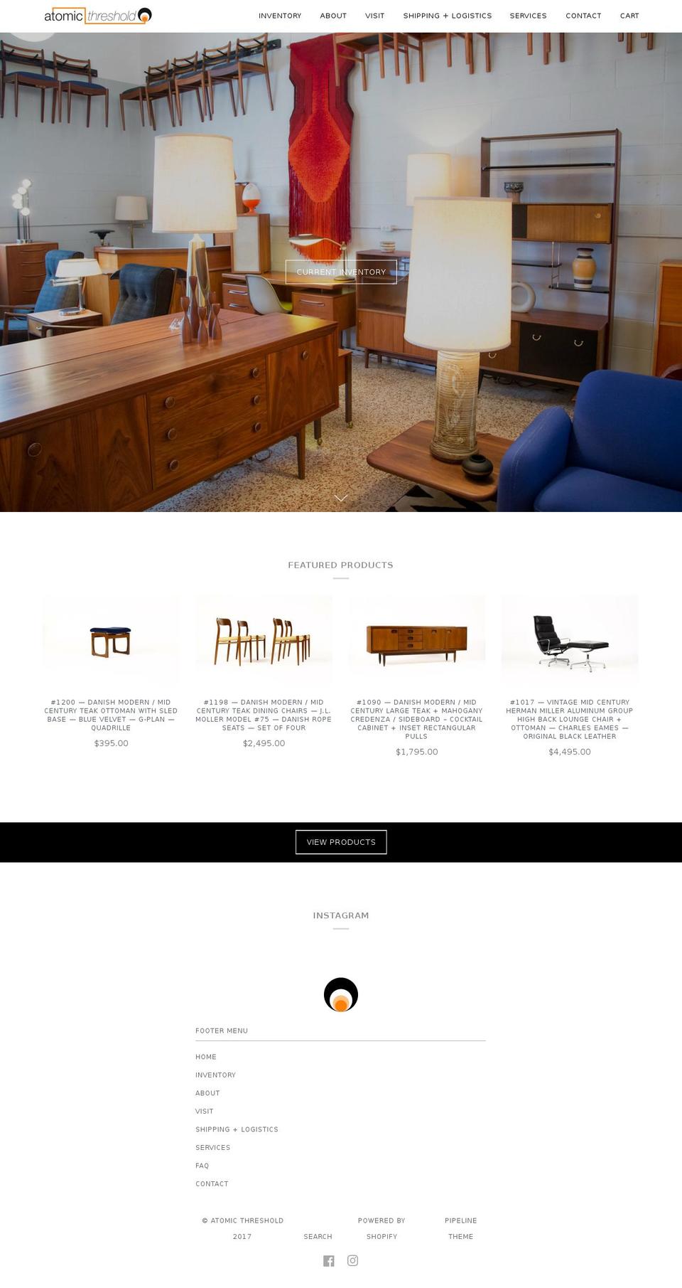 atomicthreshold.com shopify website screenshot