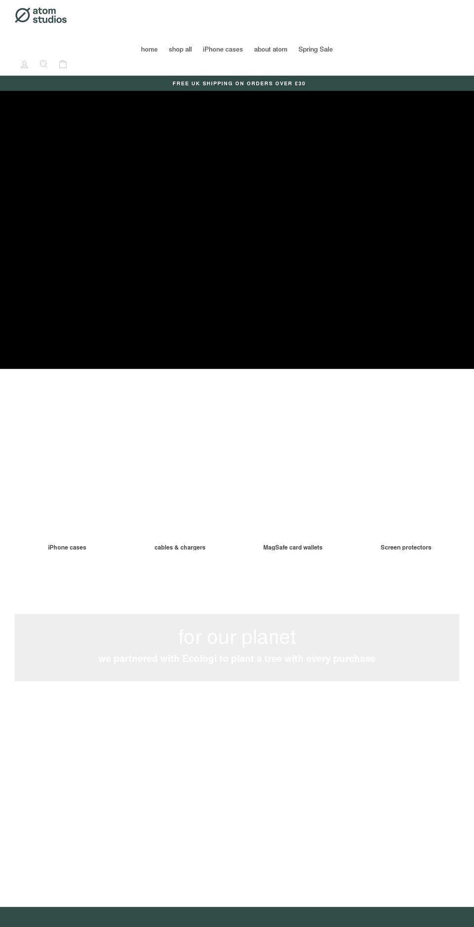 atomstudios.com shopify website screenshot