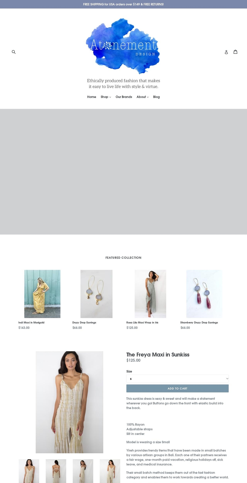 atonementdesign.com shopify website screenshot