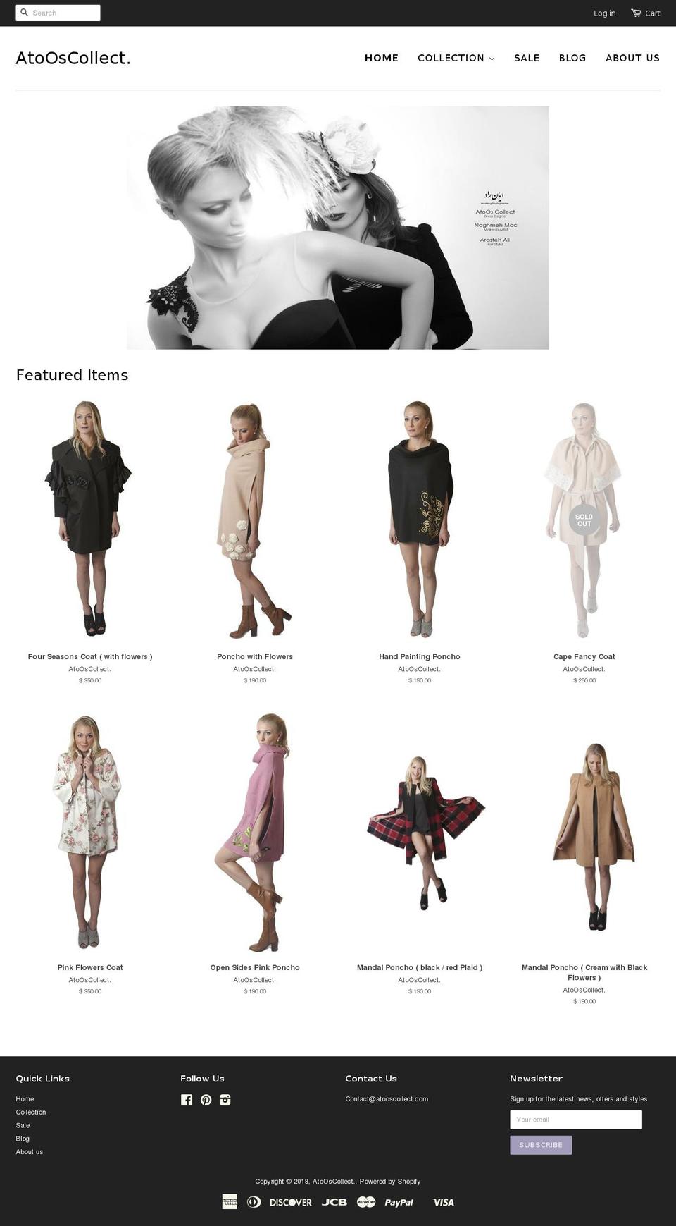 atooscollect.com — Shopify storefront screenshot