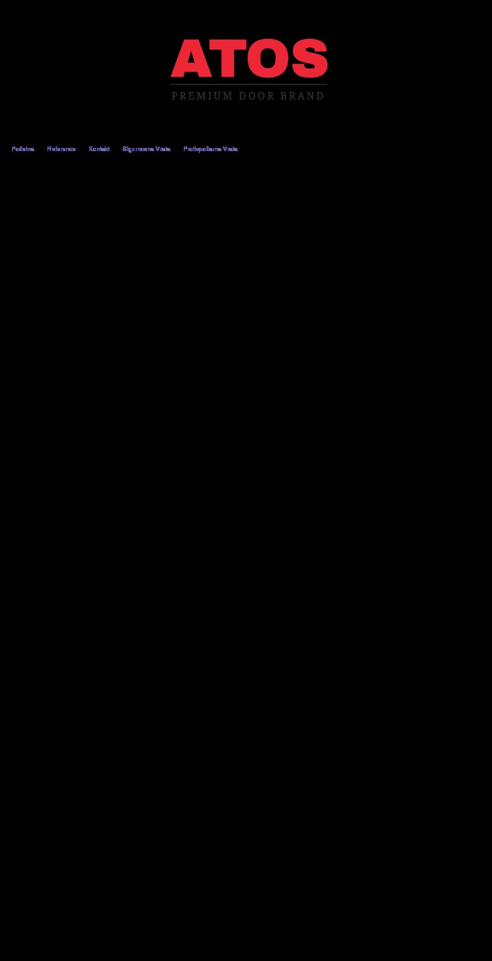 atos-vrata.com shopify website screenshot