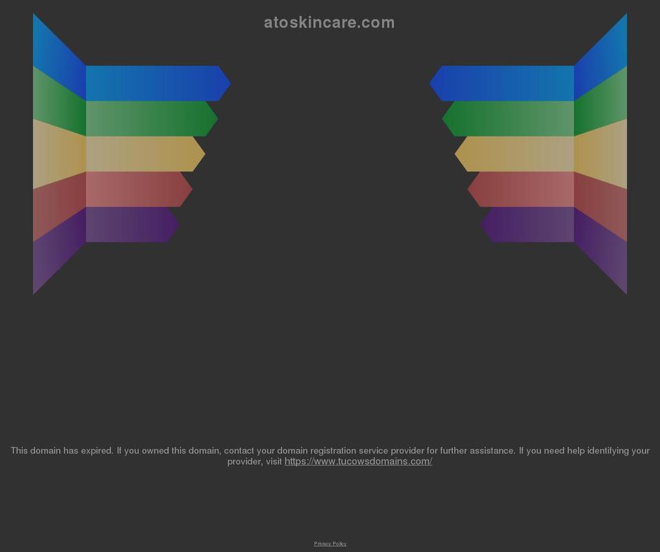 atoskincare.com shopify website screenshot