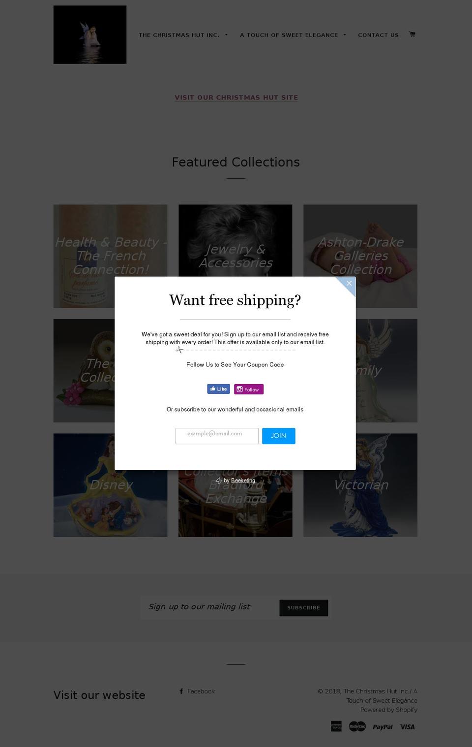 atouchofsweetelegance.com shopify website screenshot