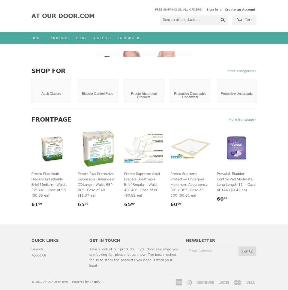 atourdoor.com shopify website screenshot