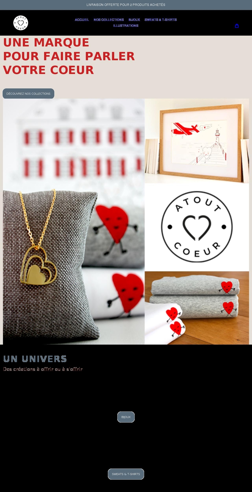 atoutcoeur-paris.com shopify website screenshot