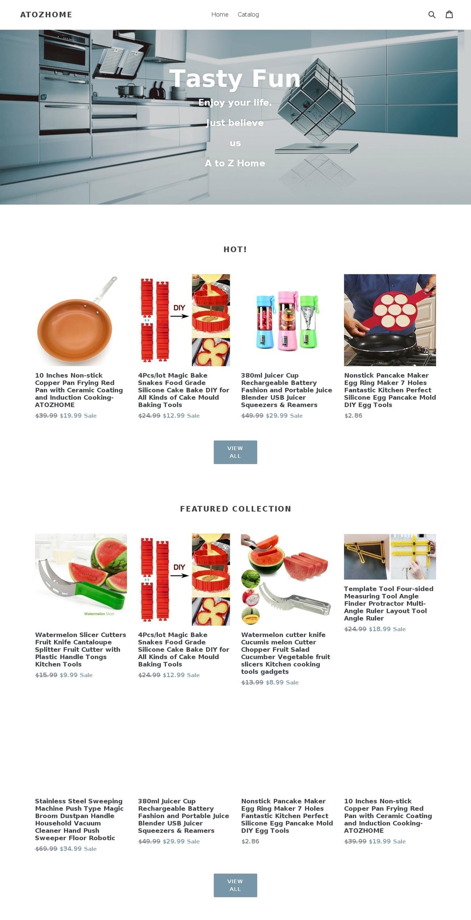 atozhomestore.com — Shopify storefront screenshot