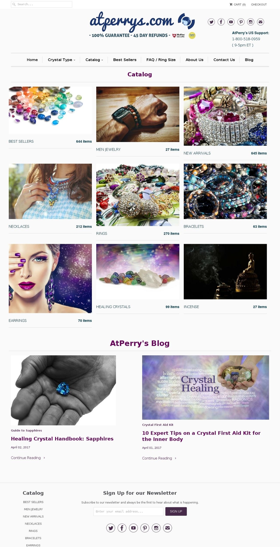 atperrys.com shopify website screenshot