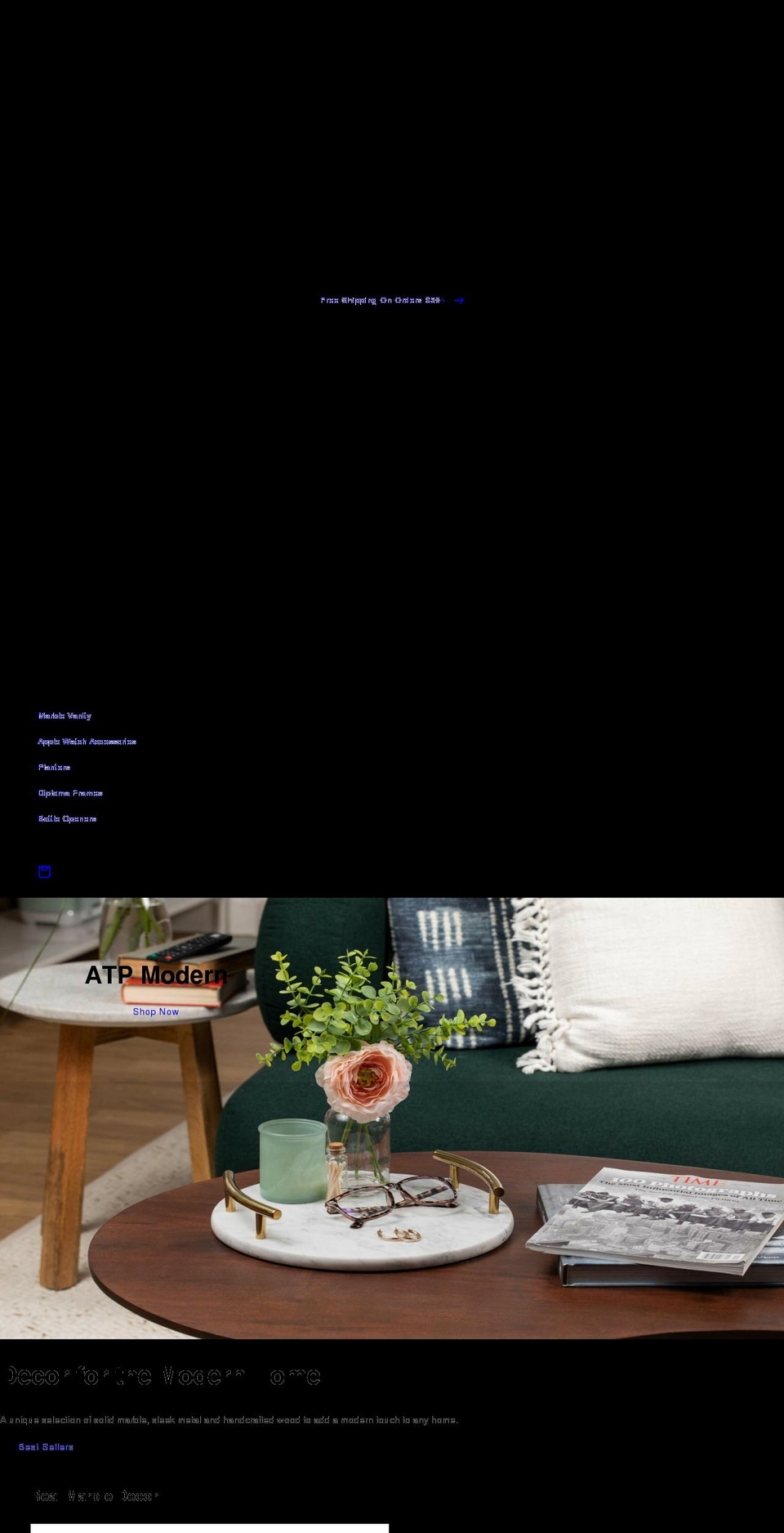 atpmodern.com shopify website screenshot