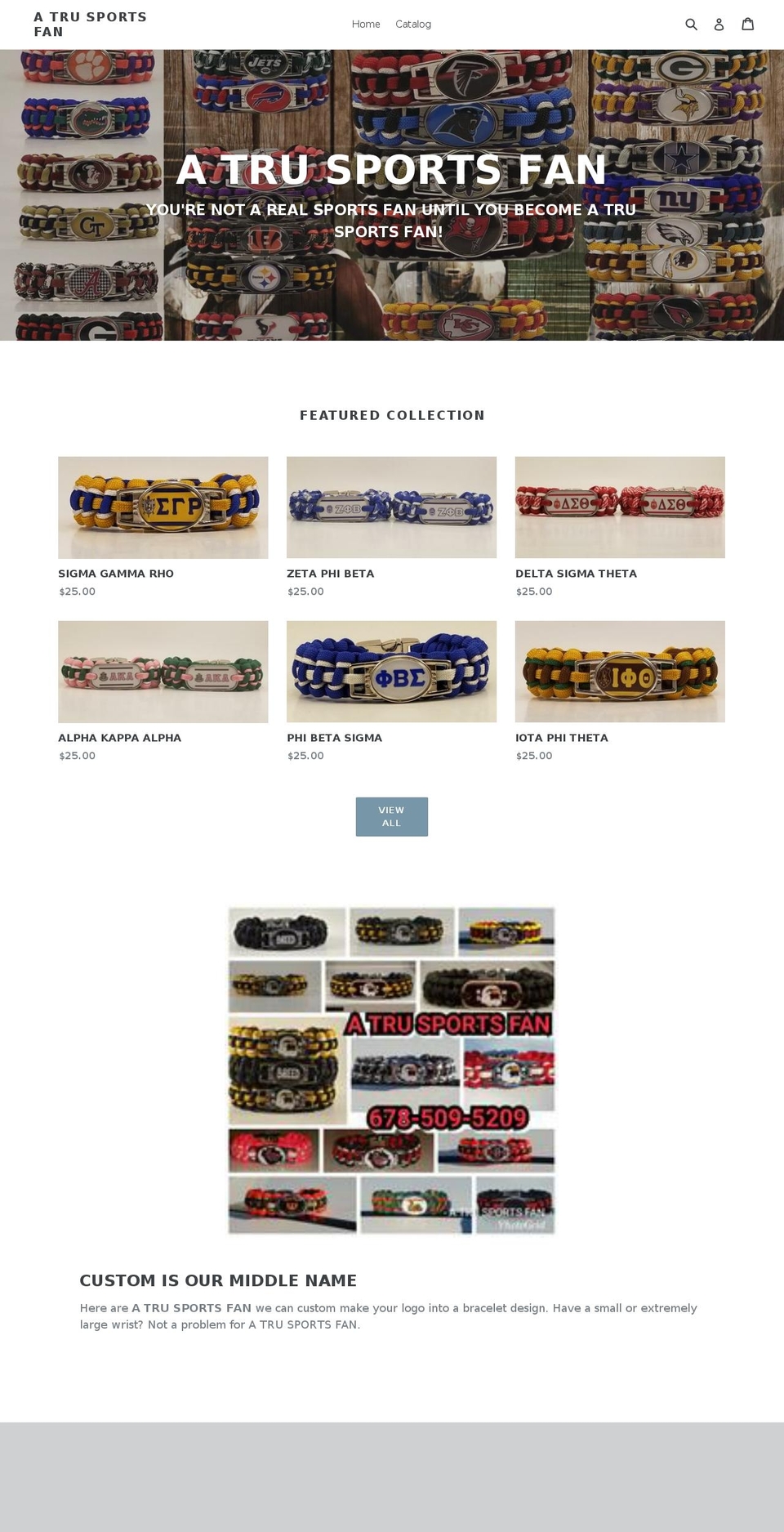 atrusportsfan.com shopify website screenshot