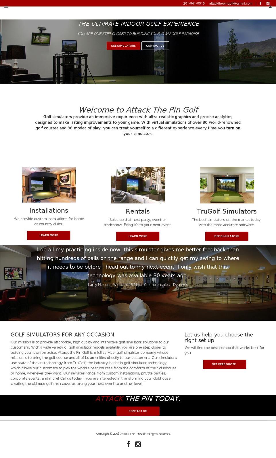 attackthepingolf.com shopify website screenshot
