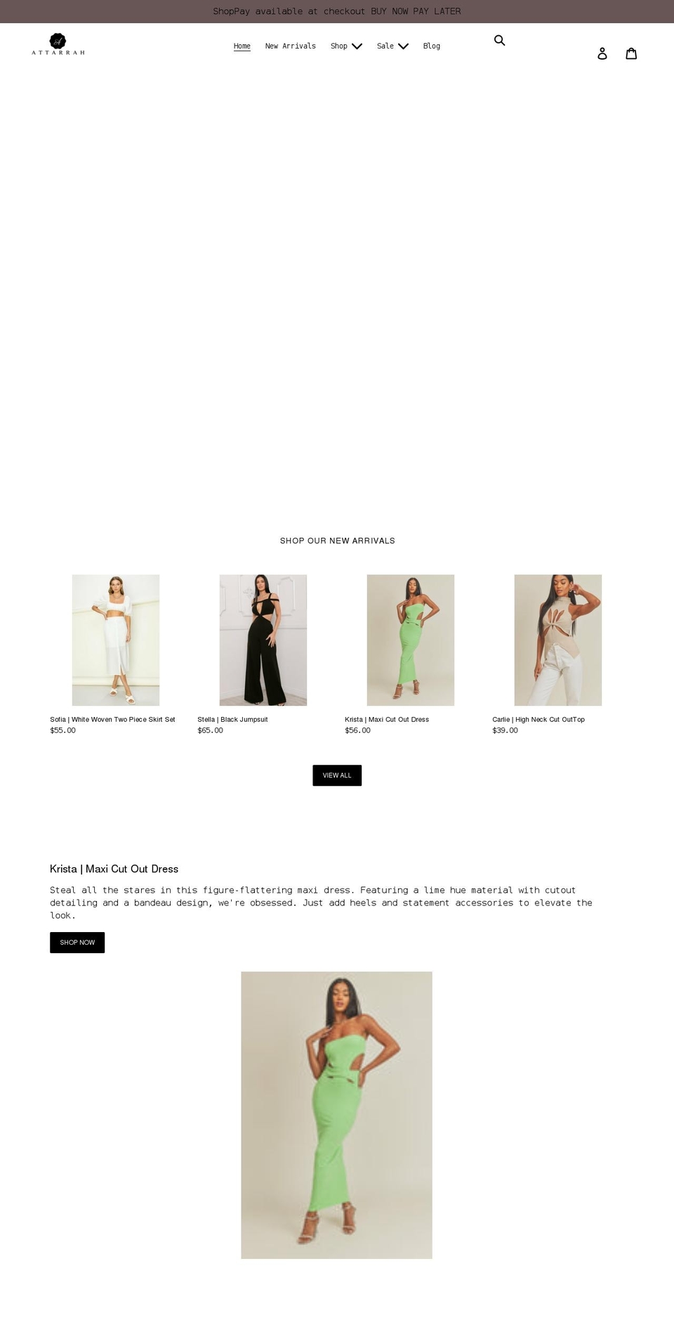 attarrah.com — Shopify storefront screenshot