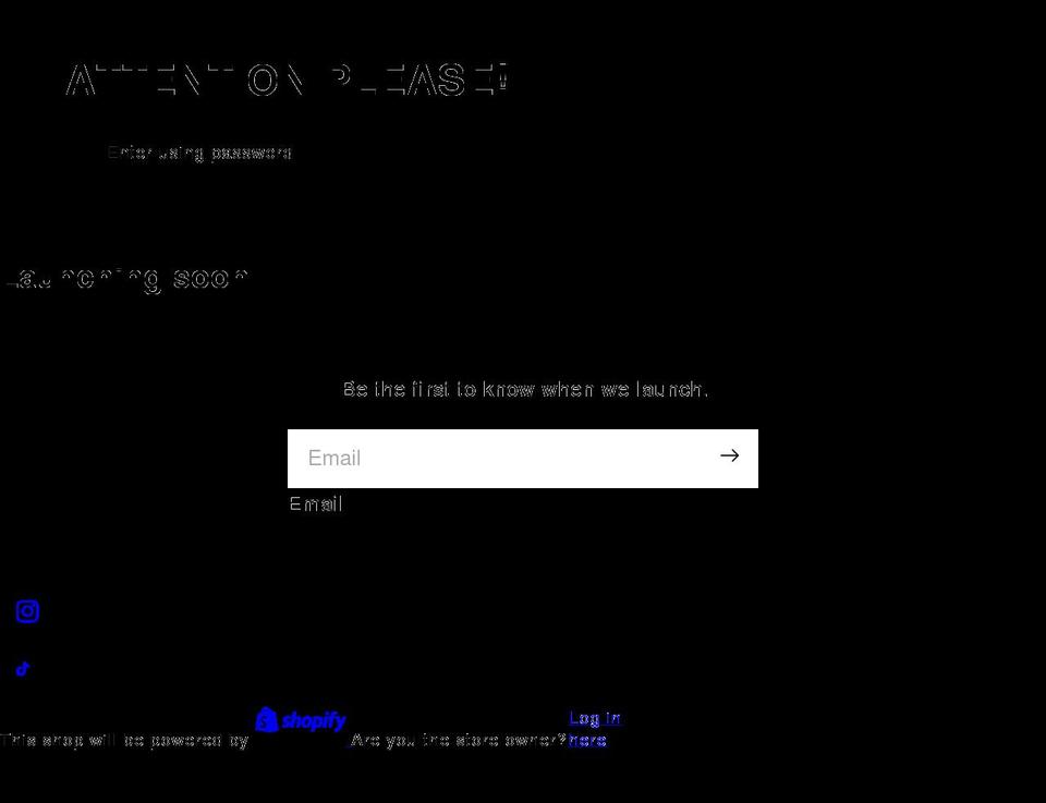 attentionpleaseusa.com shopify website screenshot
