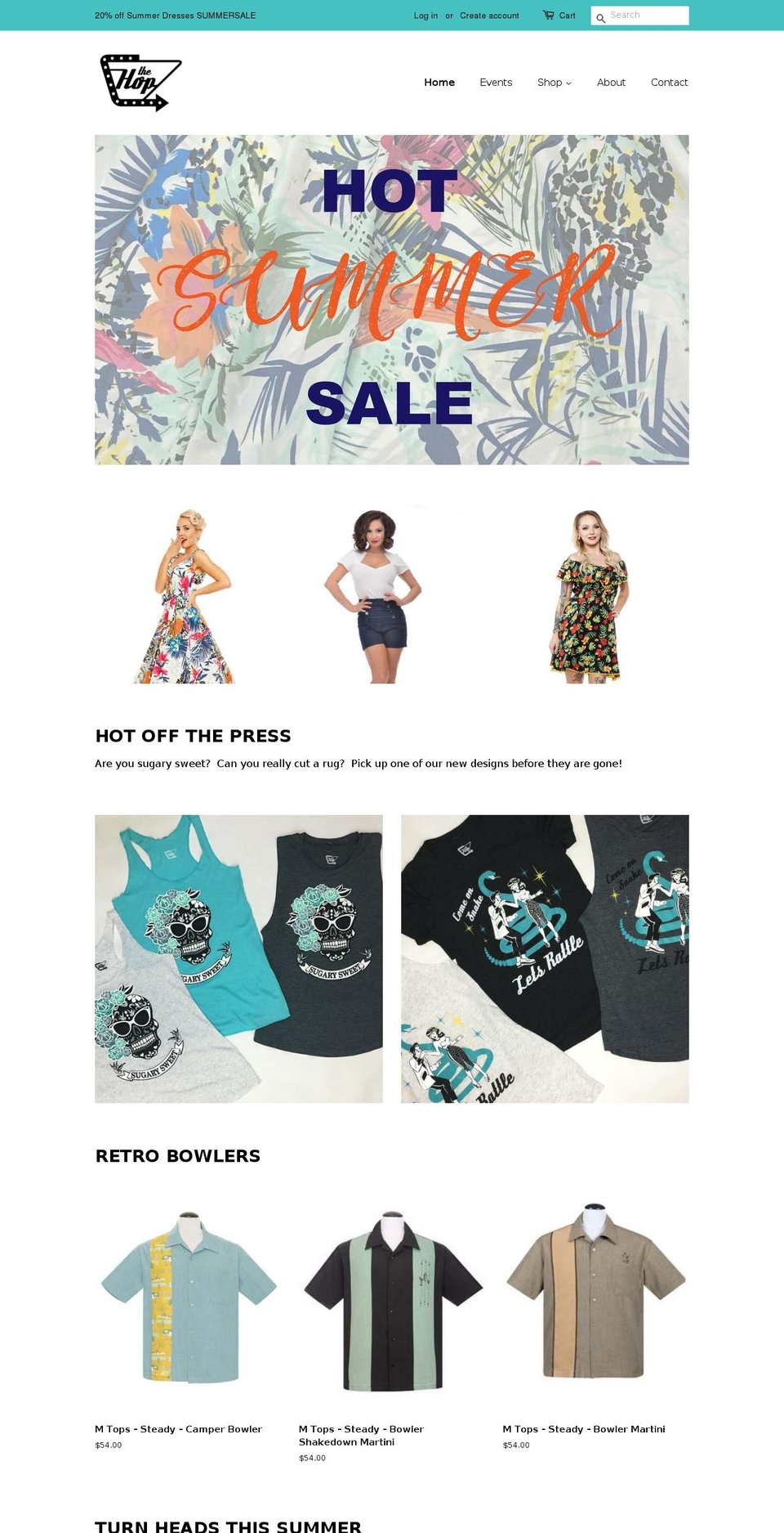 atthehopshop.com — Shopify storefront screenshot