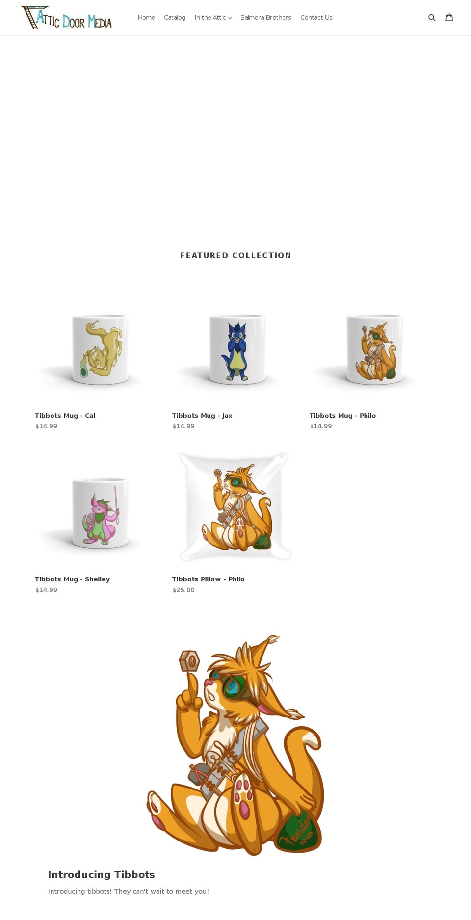 atticdoormedia.com shopify website screenshot