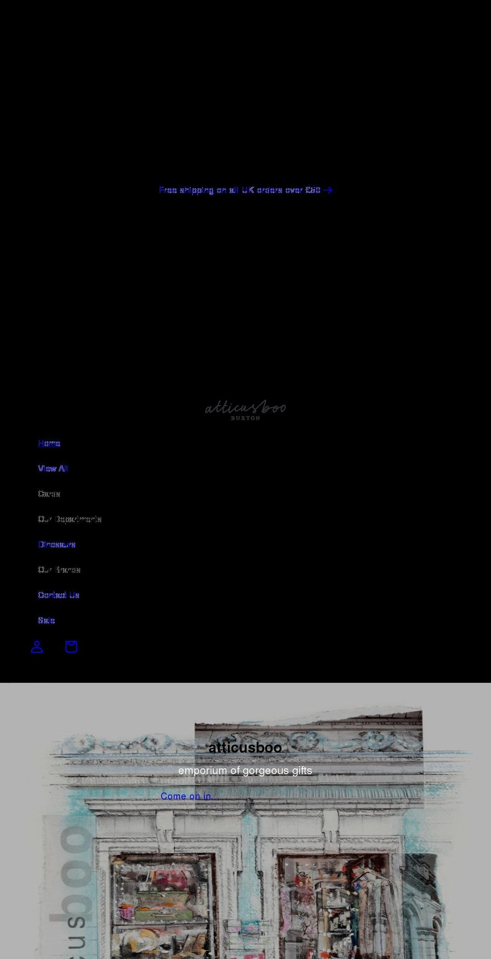 atticusboo.com shopify website screenshot