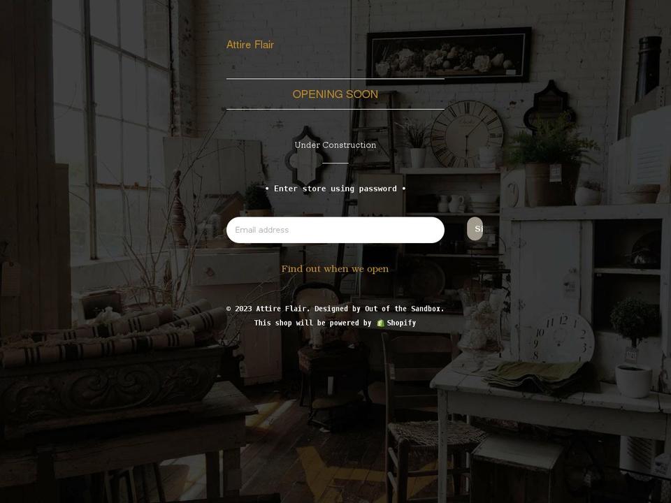 attireflair.com shopify website screenshot