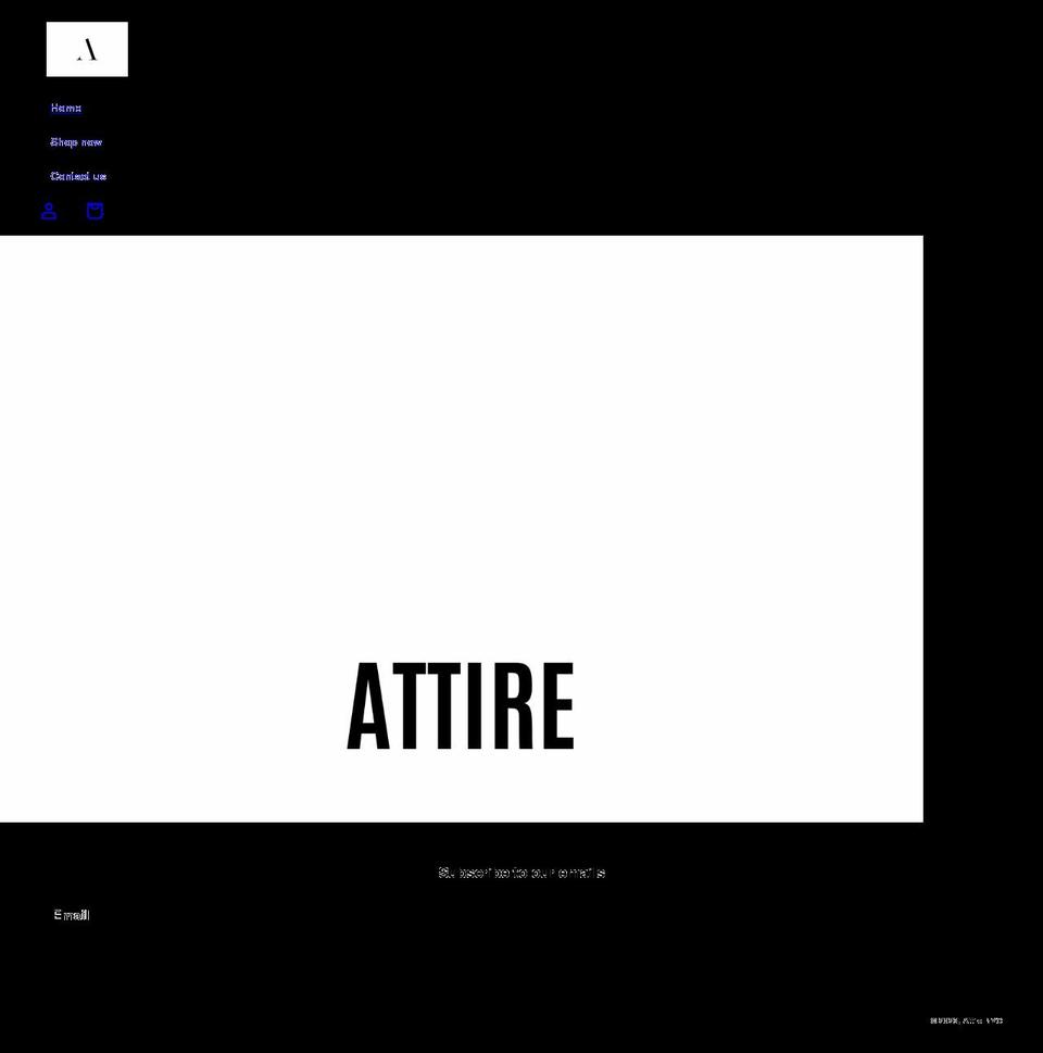 attirenyc.com shopify website screenshot