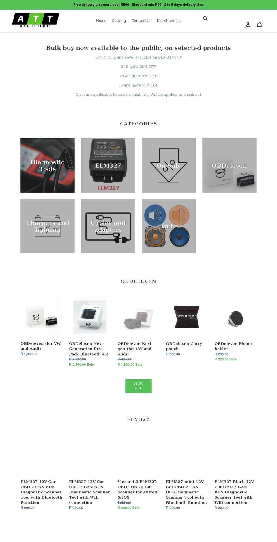 attools.co.za shopify website screenshot