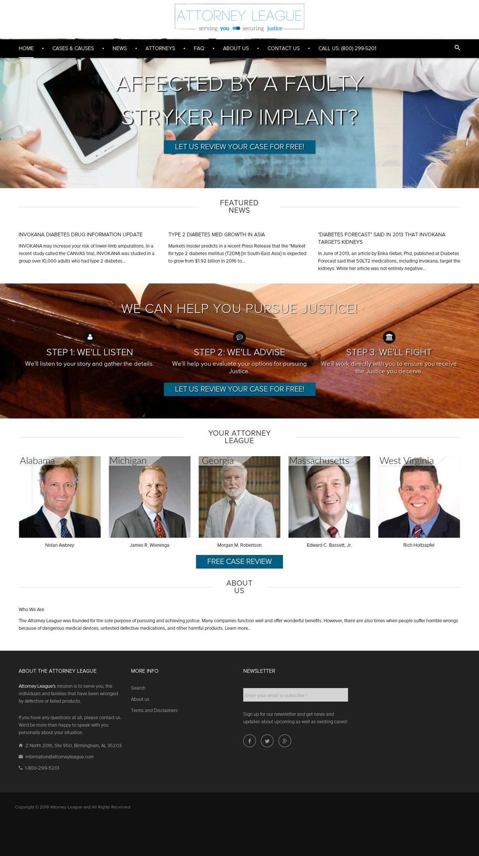 attorneyleague.com — Shopify storefront screenshot