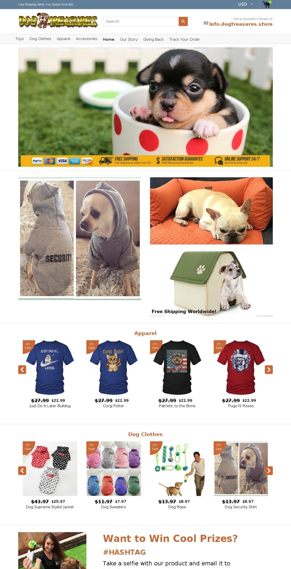 attractivetreasures.com shopify website screenshot