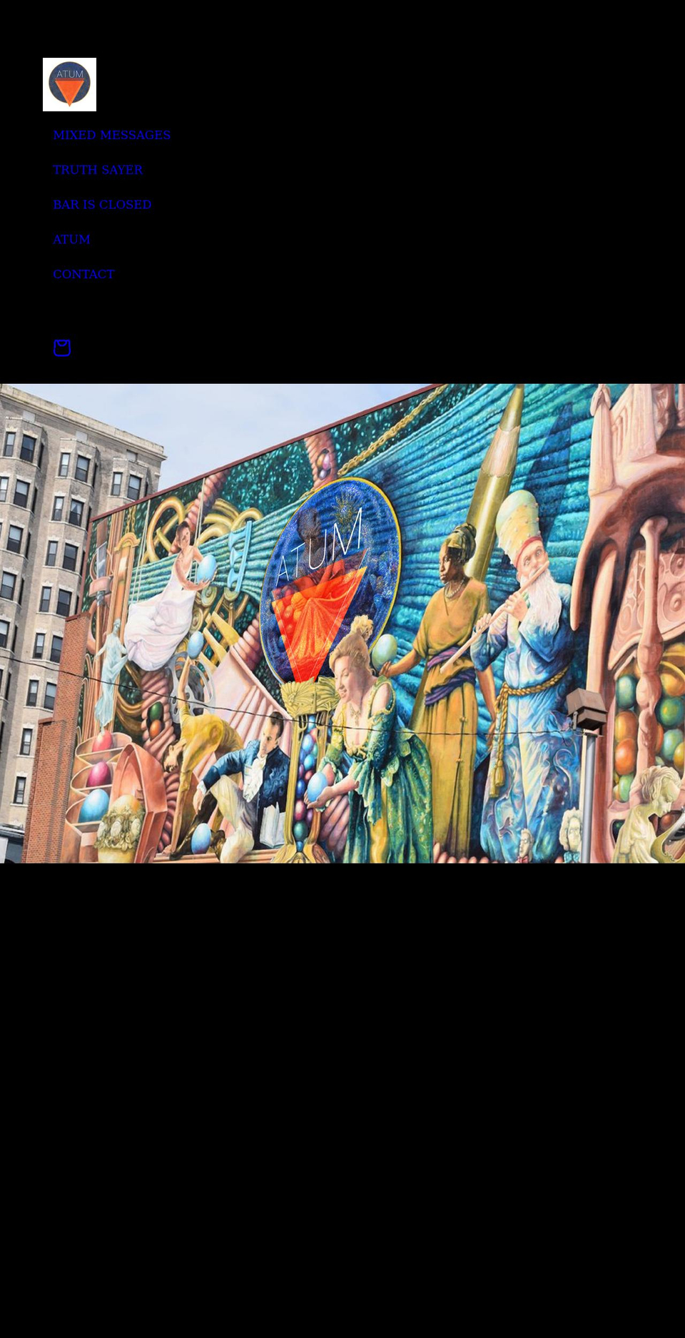 atumshop.com shopify website screenshot