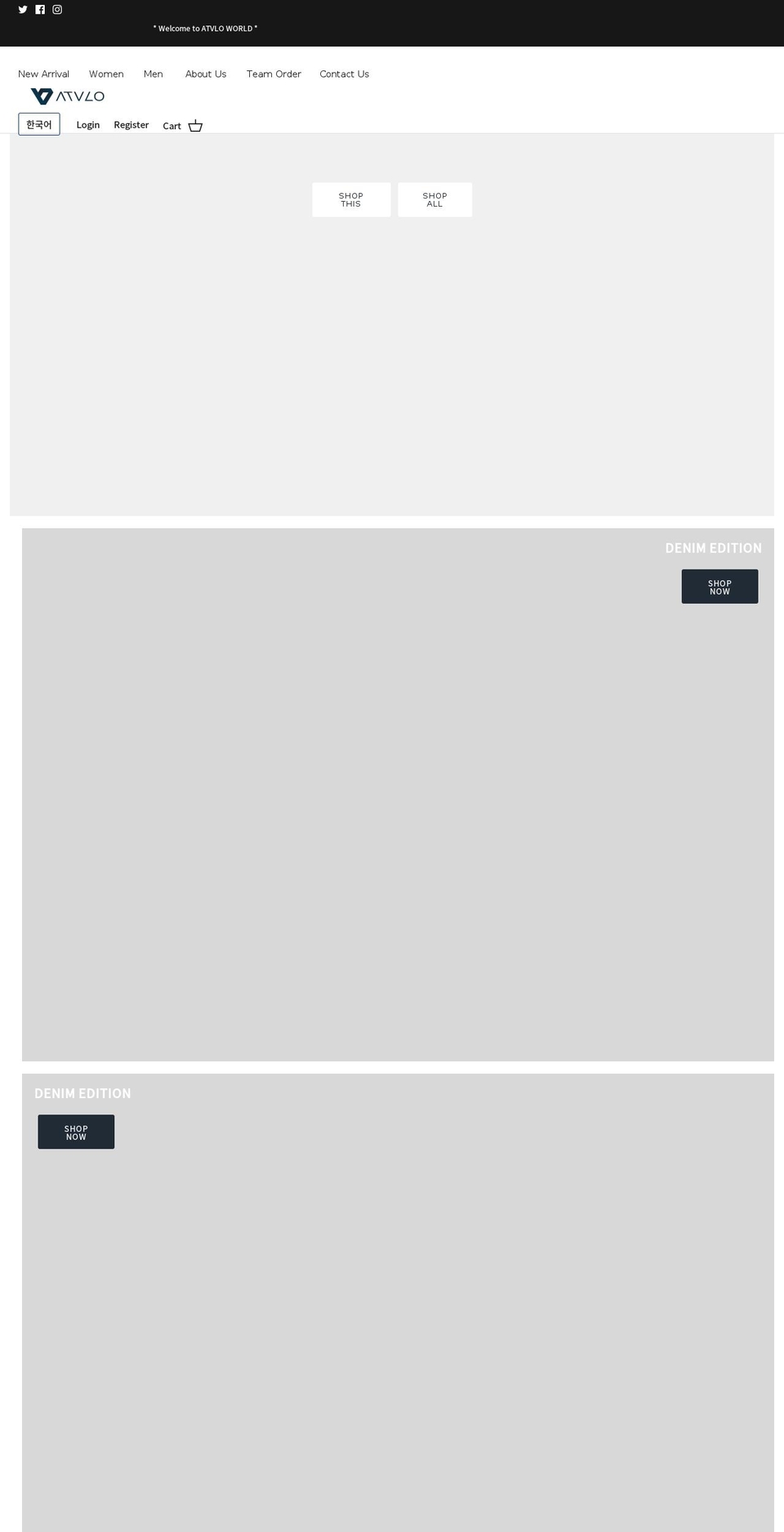 atvlowear.com shopify website screenshot