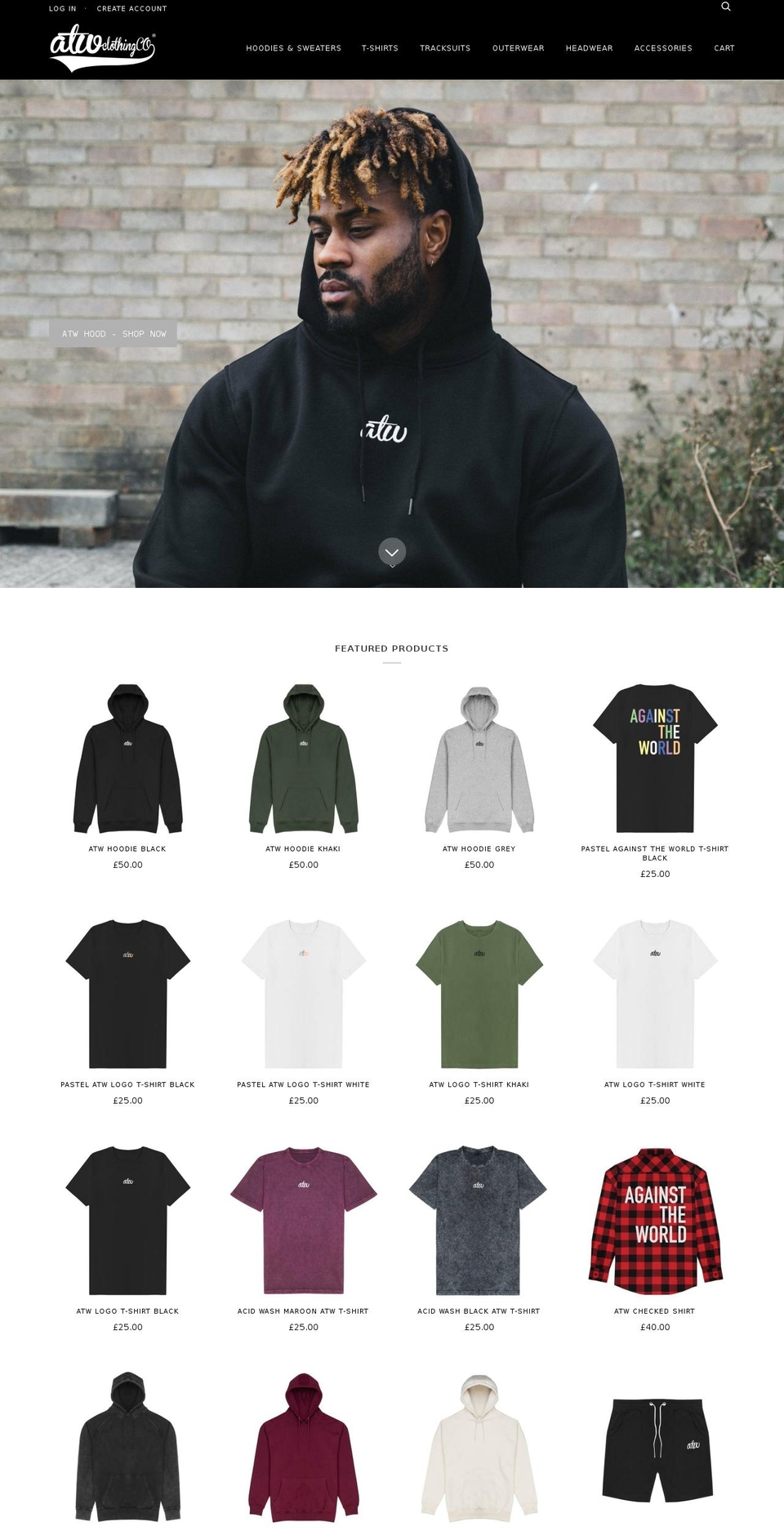 atwclothing.co shopify website screenshot