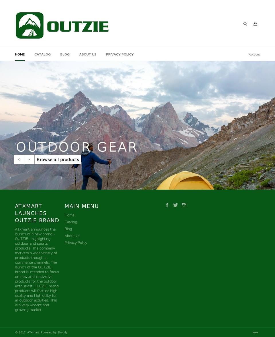 atxproducts.com shopify website screenshot