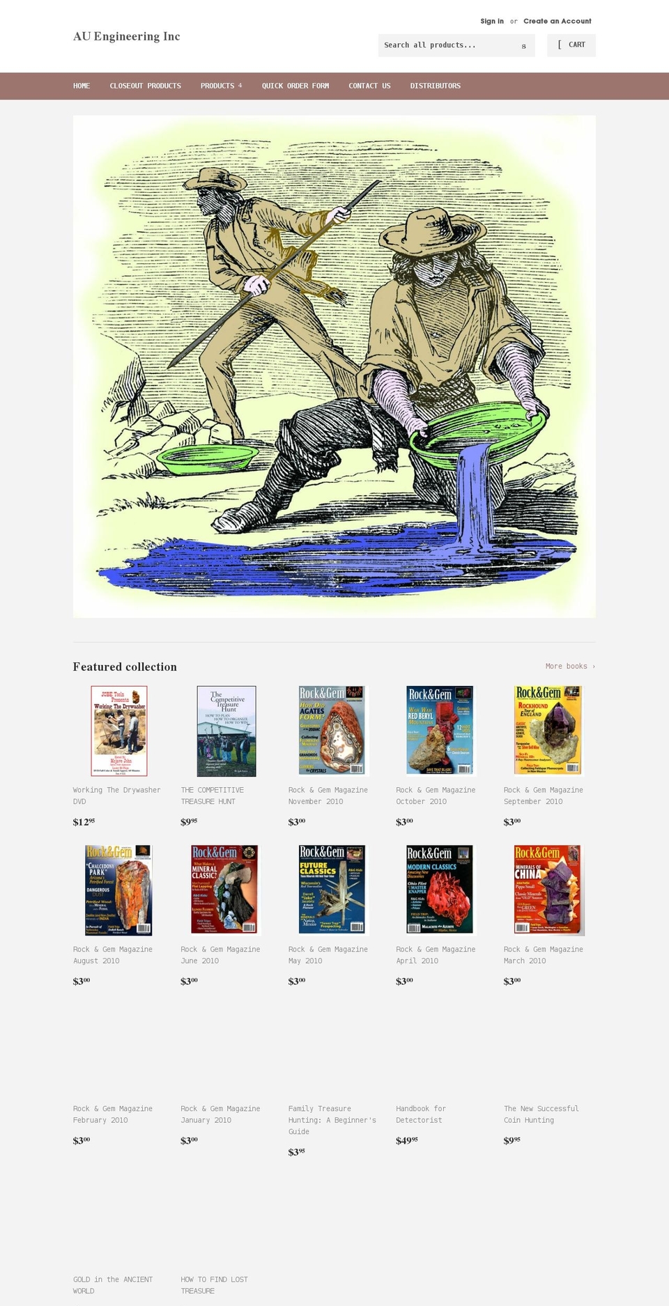 au-engineering.com shopify website screenshot