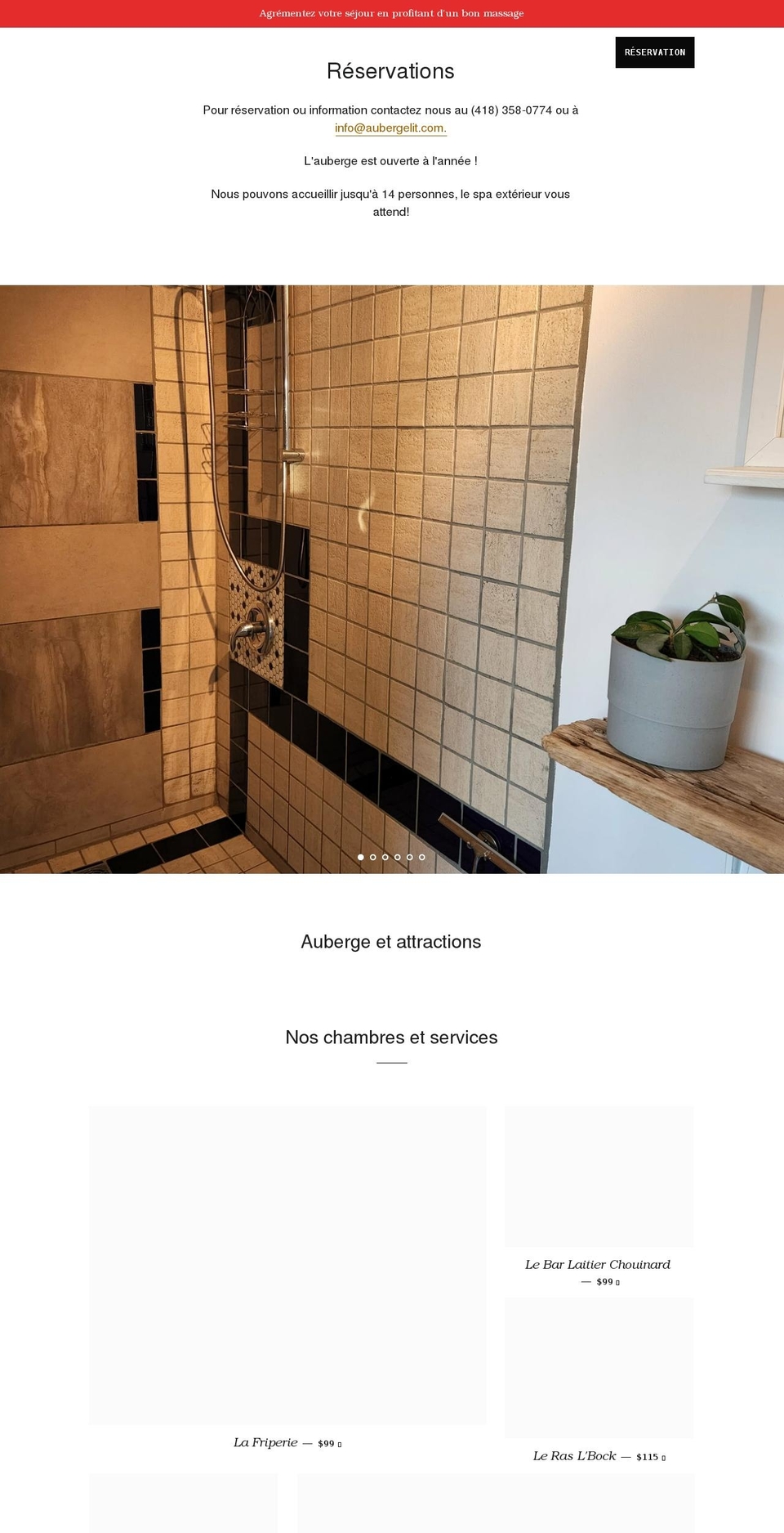 aubergelit.com shopify website screenshot