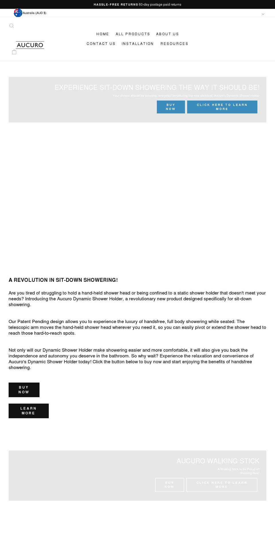 aucuro.com shopify website screenshot