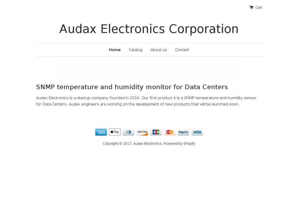 audaxelectronics.com shopify website screenshot