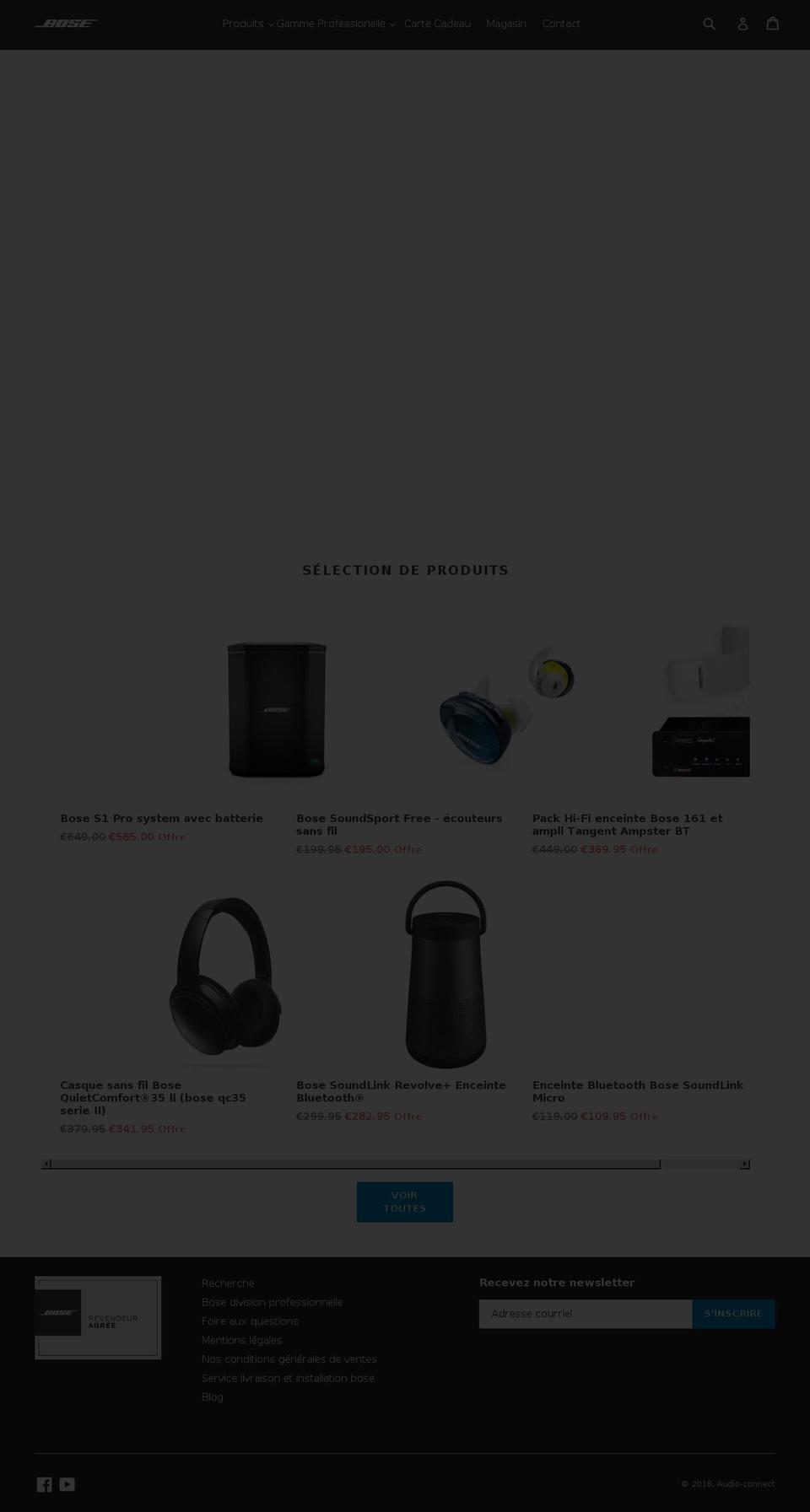 audio-connect.com shopify website screenshot