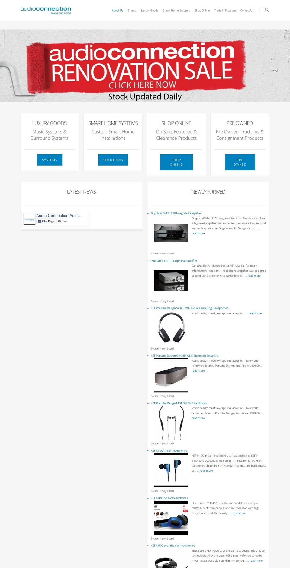 New Theme Shopify theme site example audioconnection.com.au