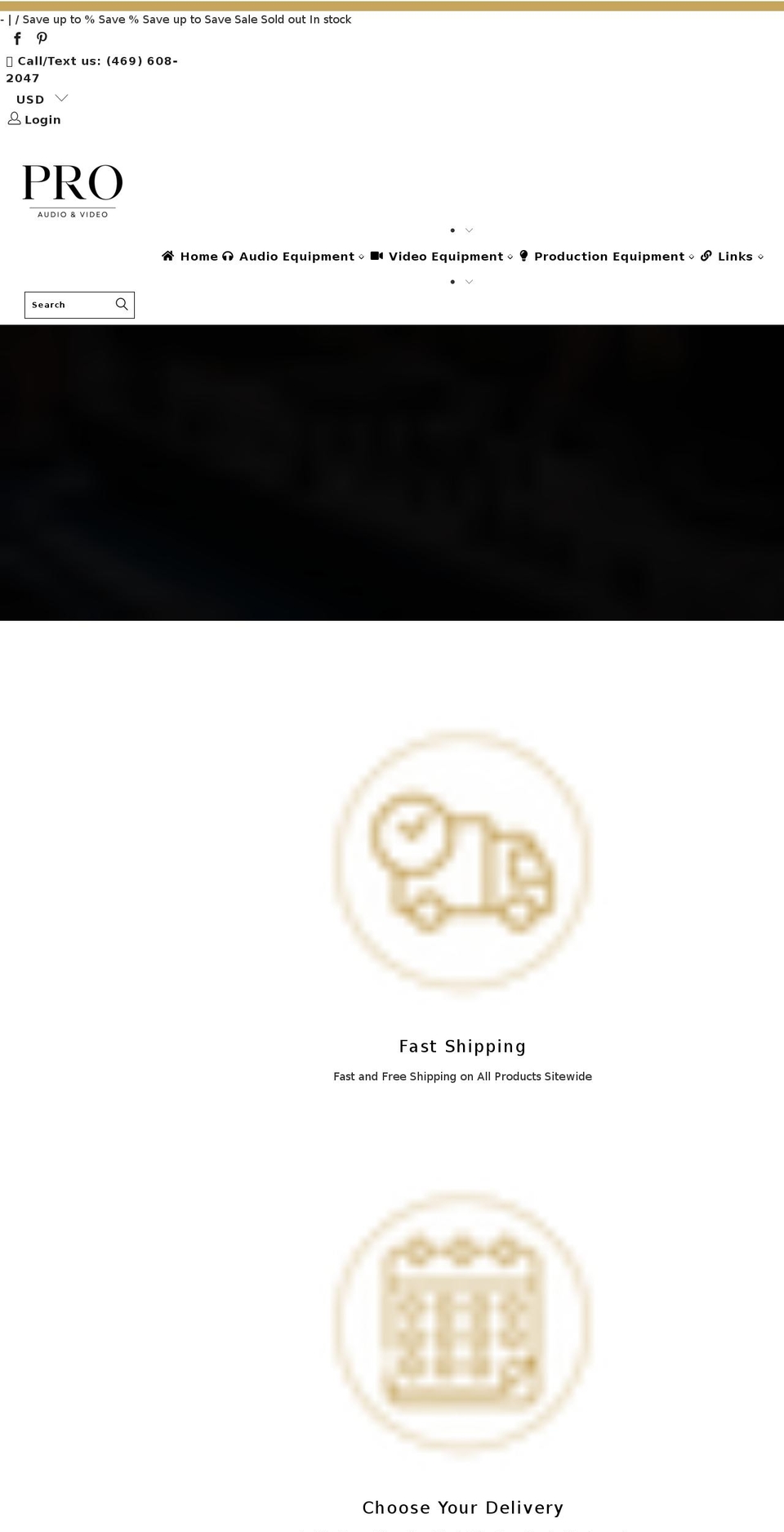 audioequipmentpro.com shopify website screenshot