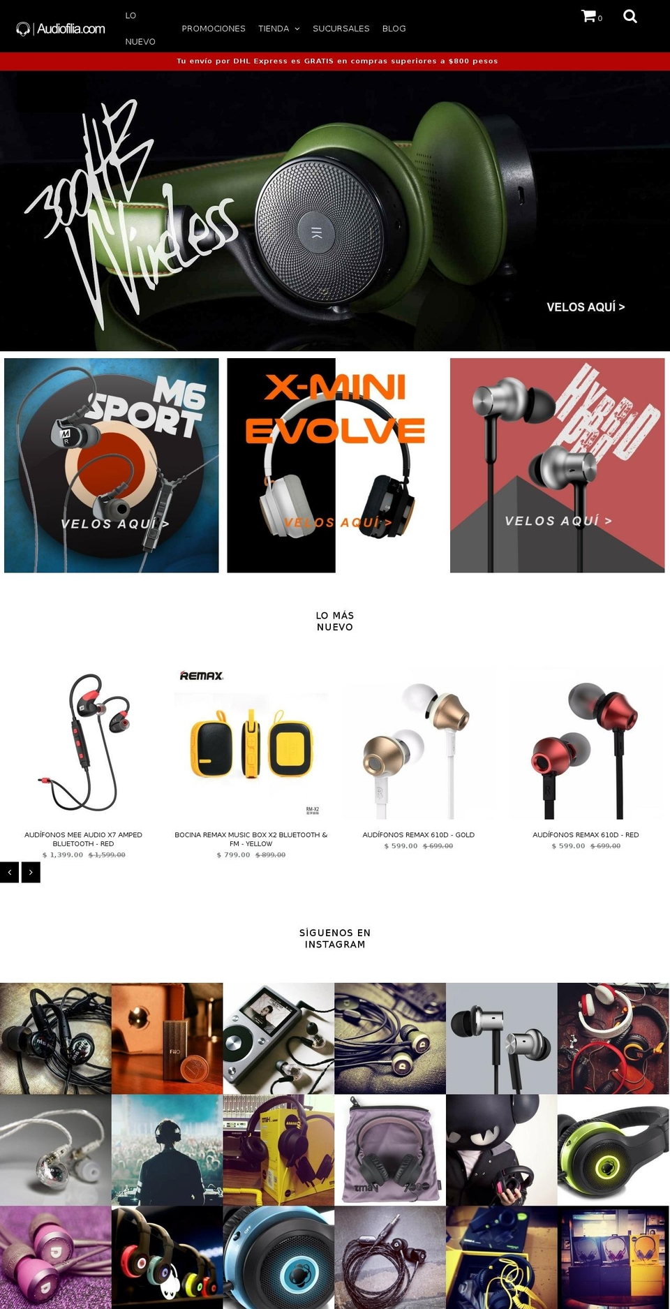 audiofilia.com shopify website screenshot