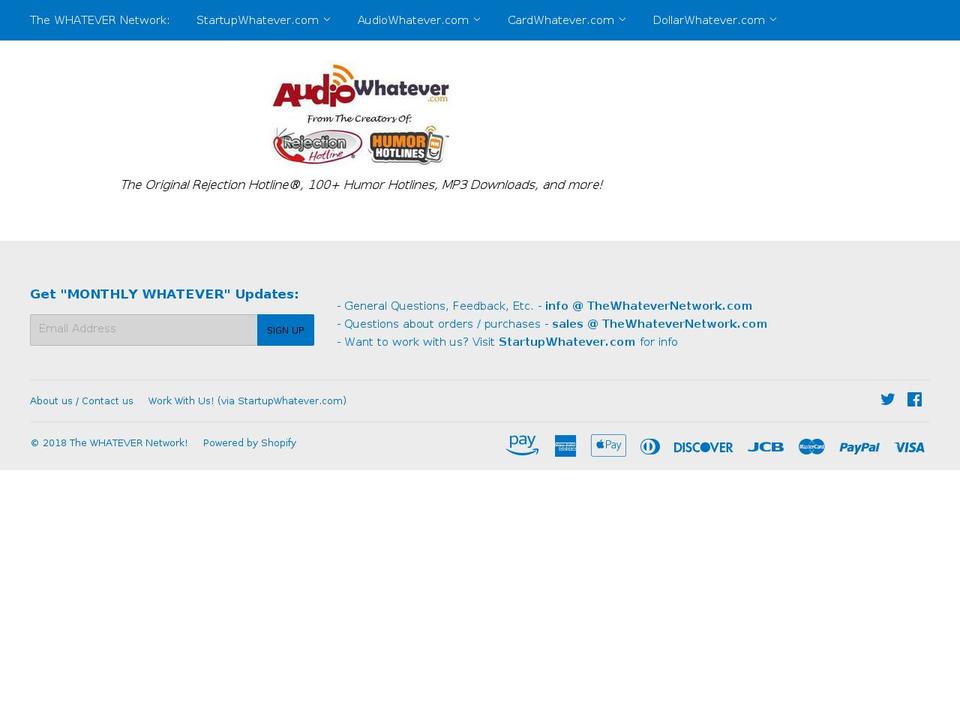 audiofunny.com — Shopify storefront screenshot