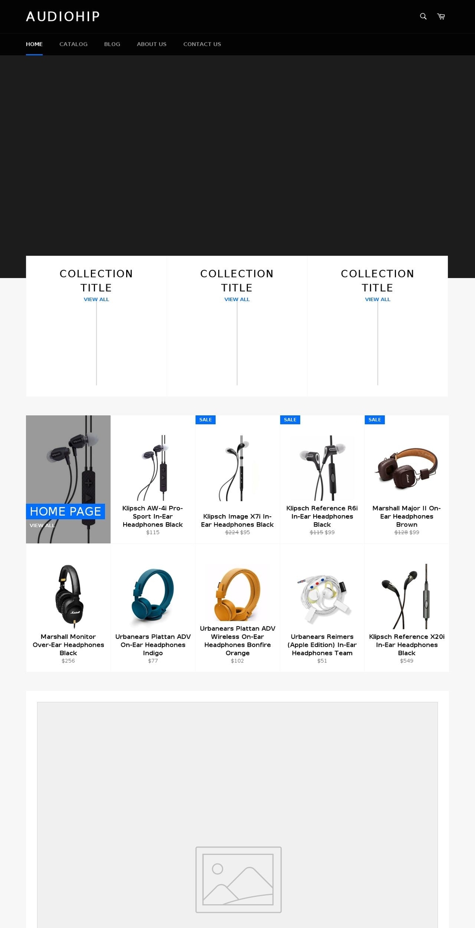 audiohip.com shopify website screenshot