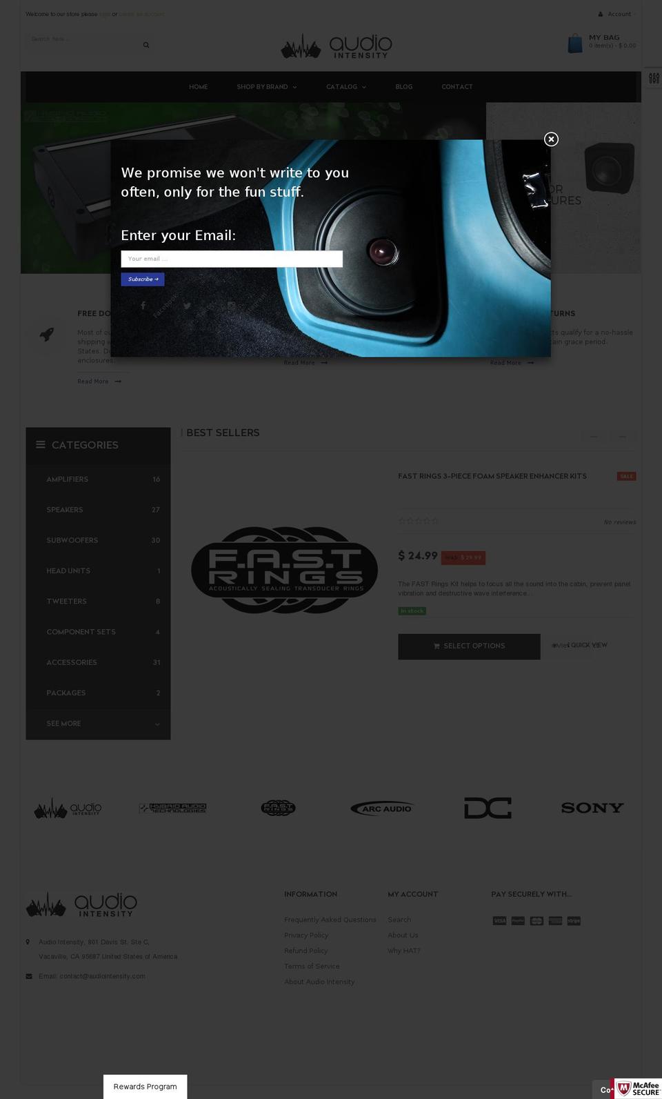 ap-arcana-1 Shopify theme site example audiointensity.info