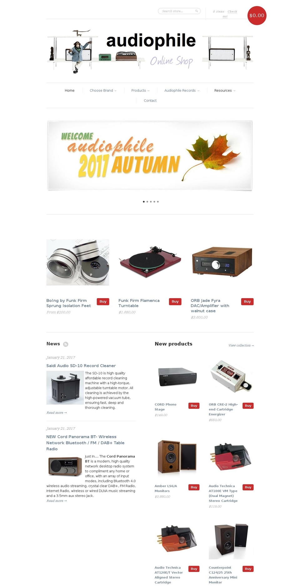 new-standard Shopify theme site example audiophile.net.au
