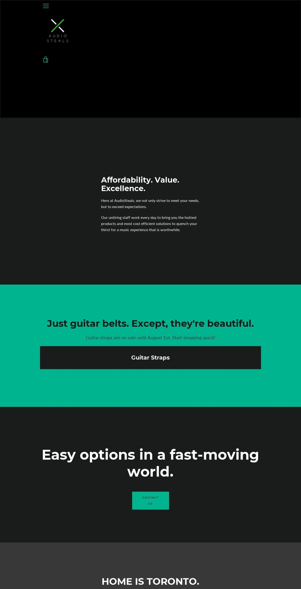 audiosteals.com — Shopify storefront screenshot