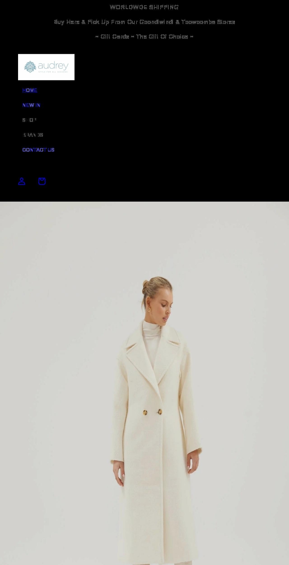 audreyonline.com.au shopify website screenshot