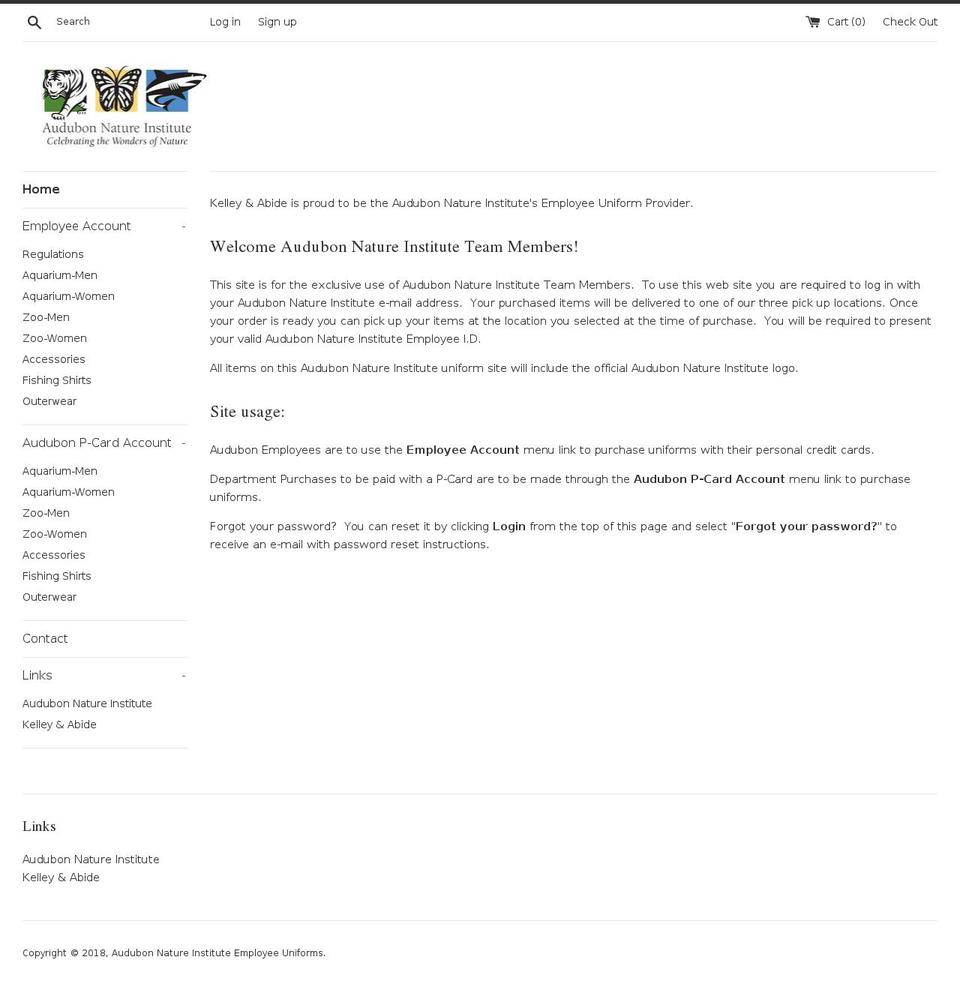 audubonuniforms.com — Shopify storefront screenshot