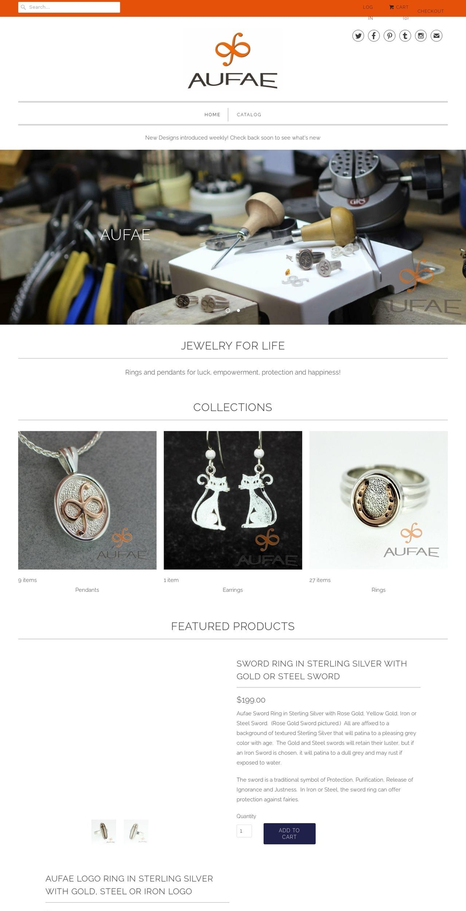 aufae.com — Shopify storefront screenshot