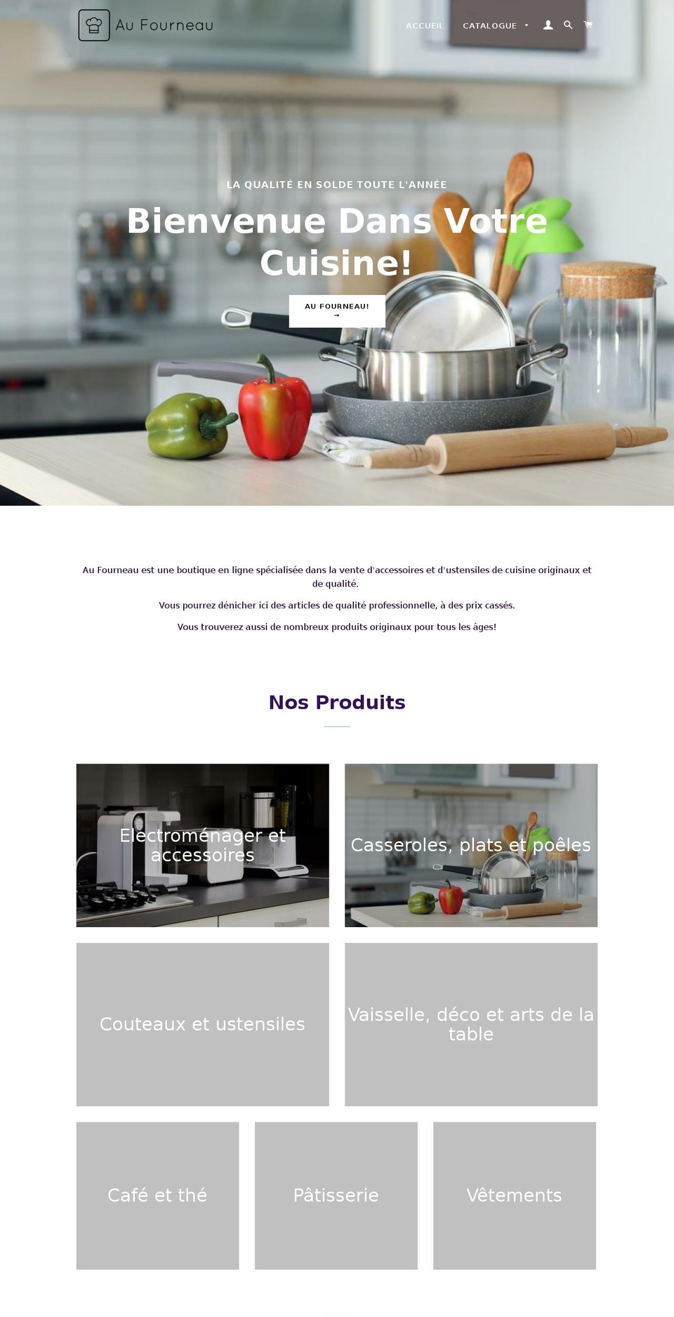 aufourneau.net shopify website screenshot