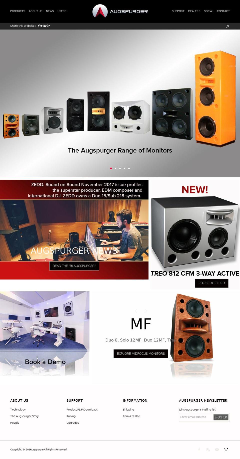 Kloc Working granada-1-0-demo5 Shopify theme site example augspurger-audio.com