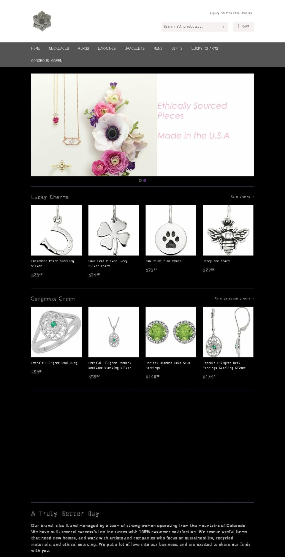 augurystudios.com shopify website screenshot
